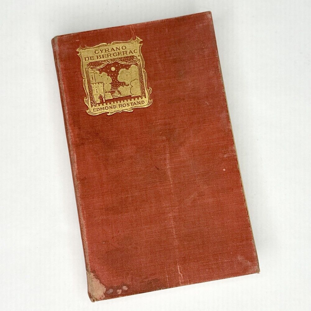 Cyrano DeBergerac Edmond‎ Rostand 1898 Hard Cover Book
